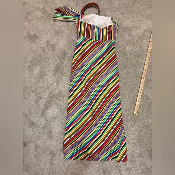 SIMON MILLER PIKO STRIPED LINEN MAXI DRESS - Picture 14 of 16